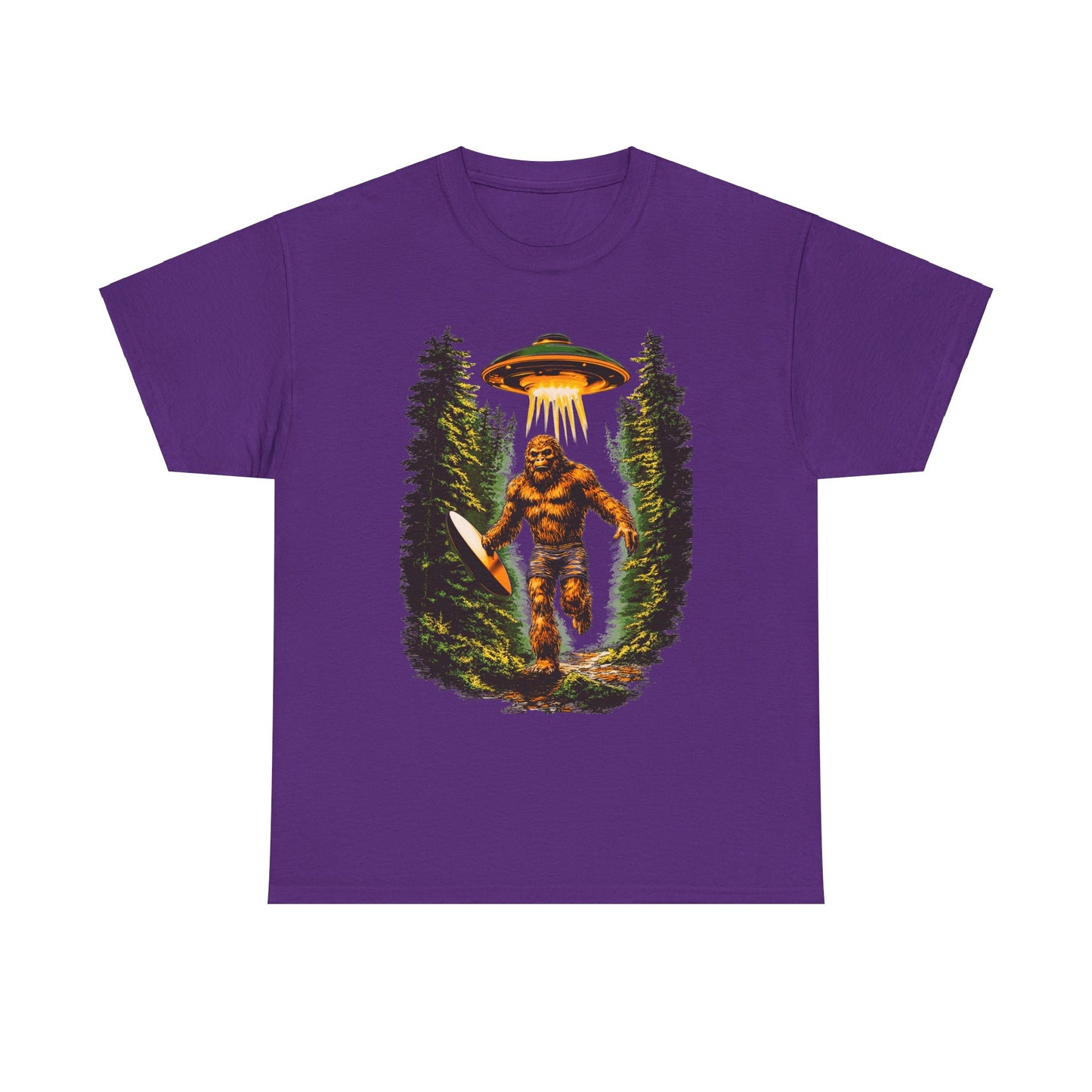 Sasquatch Abduction Unisex Heavy Cotton Tee