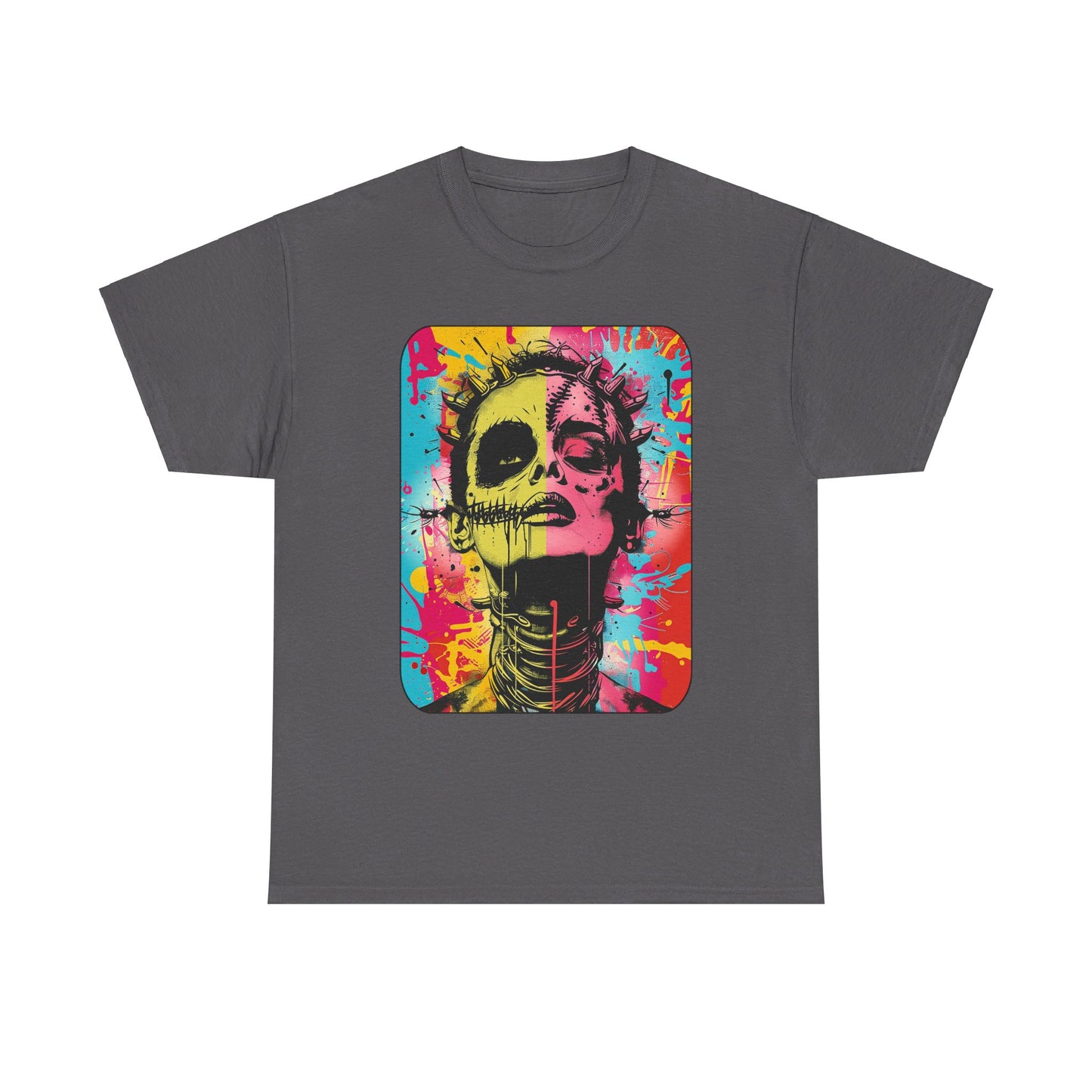 Fitzboyzprintz Bride of Frankenstein Pop Art Unisex Heavy Cotton Tee