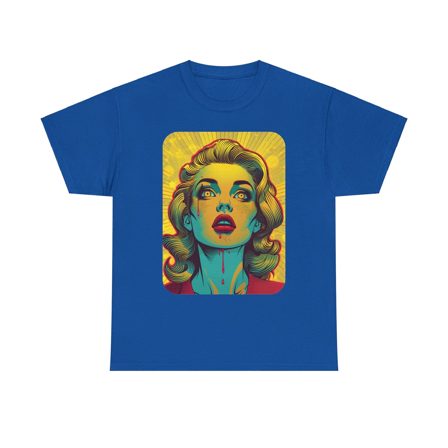 FitzBoyzPrintz Pop Art Panache Unisex Heavy Cotton Fabric Graphic Tee Shirt