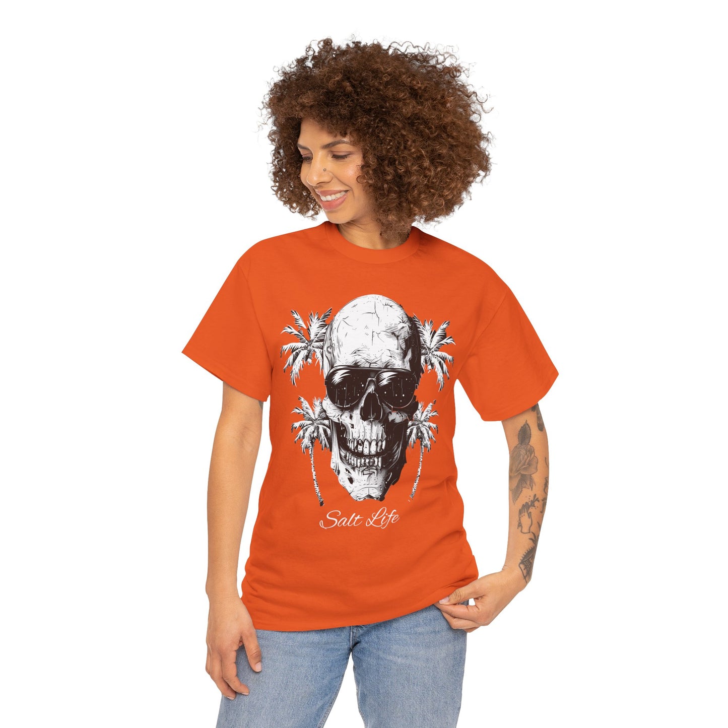 Salt Life Skull Beach Vibes Unisex Heavy Cotton Tee