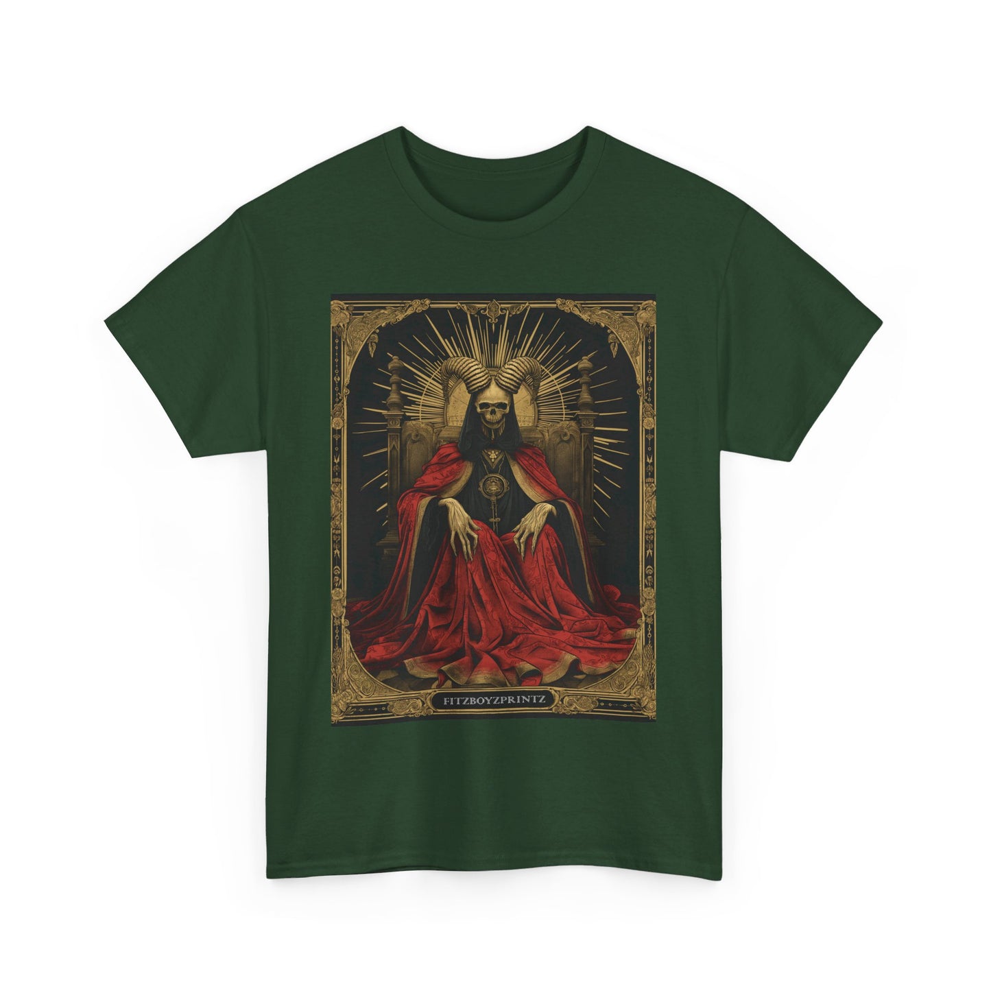 Fitzboyzprintz Death Tarot Card Unisex Heavy Cotton Tee