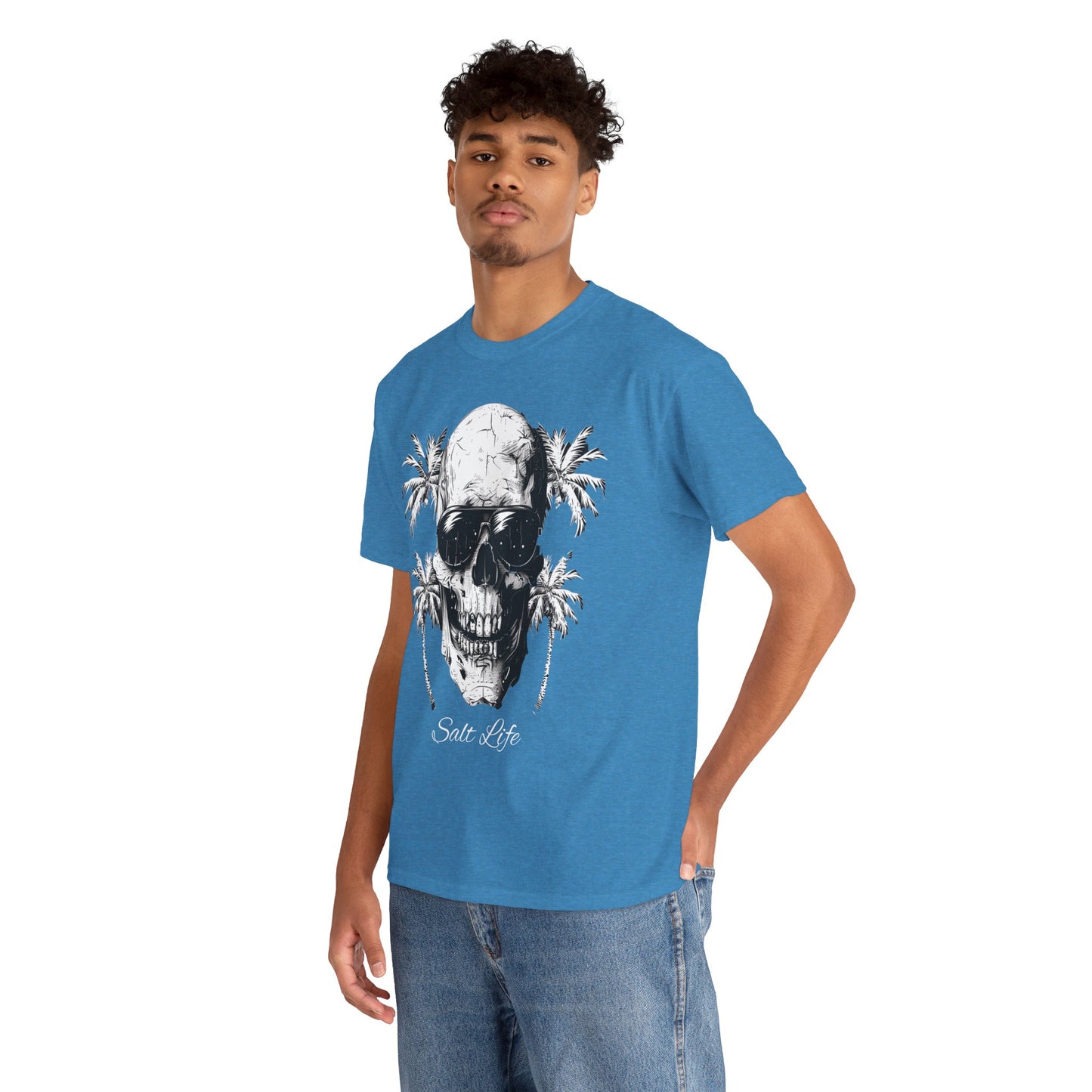 Salt Life Skull Beach Vibes Unisex Heavy Cotton Tee