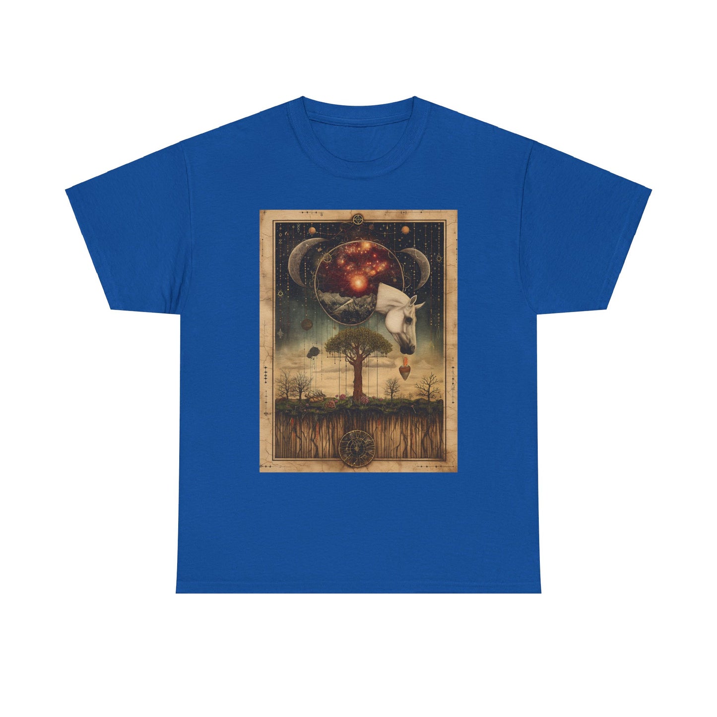Fitzboyzprintz "Unicorn Tarot" Unisex Heavy Cotton Graphic Tee
