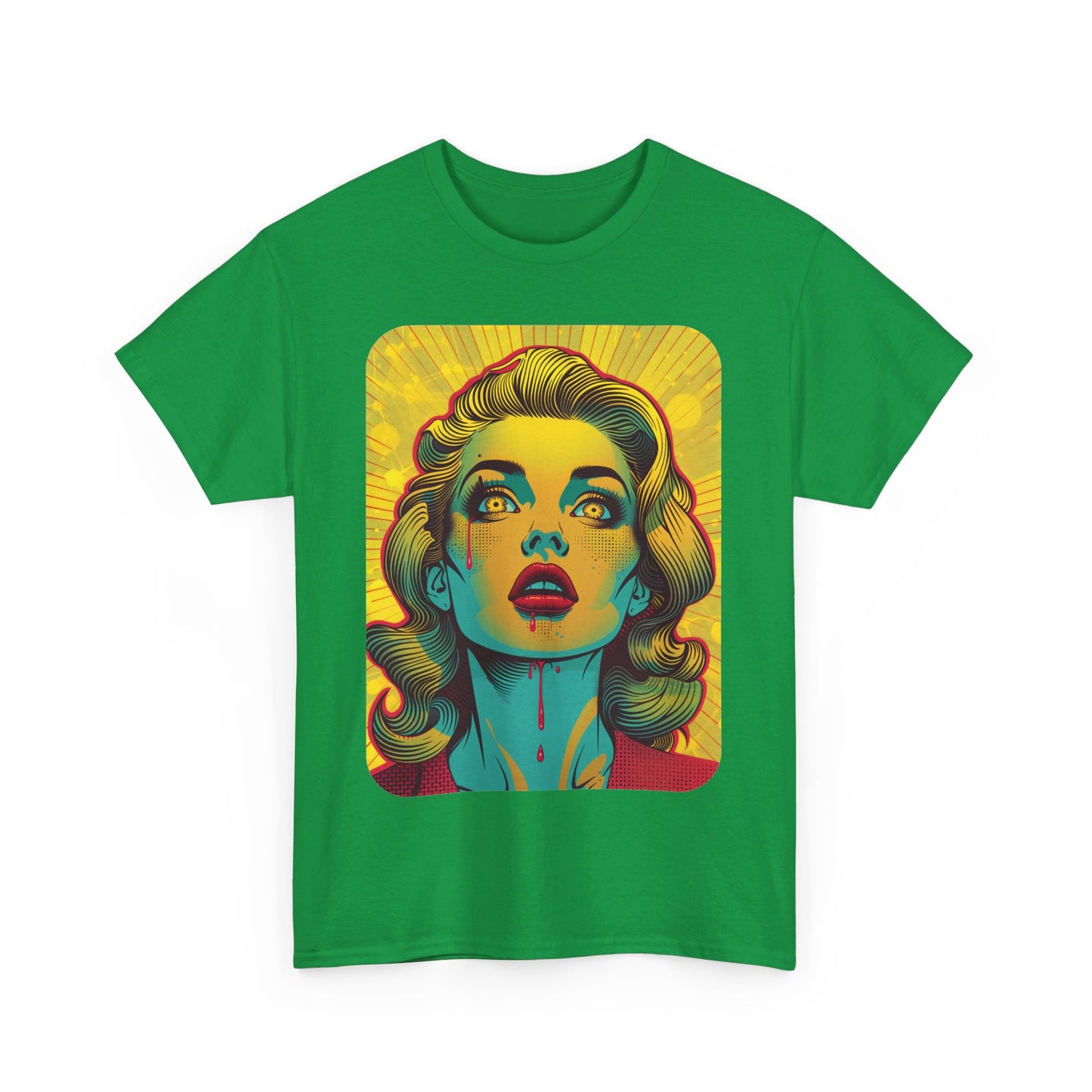 FitzBoyzPrintz Pop Art Panache Unisex Heavy Cotton Fabric Graphic Tee Shirt
