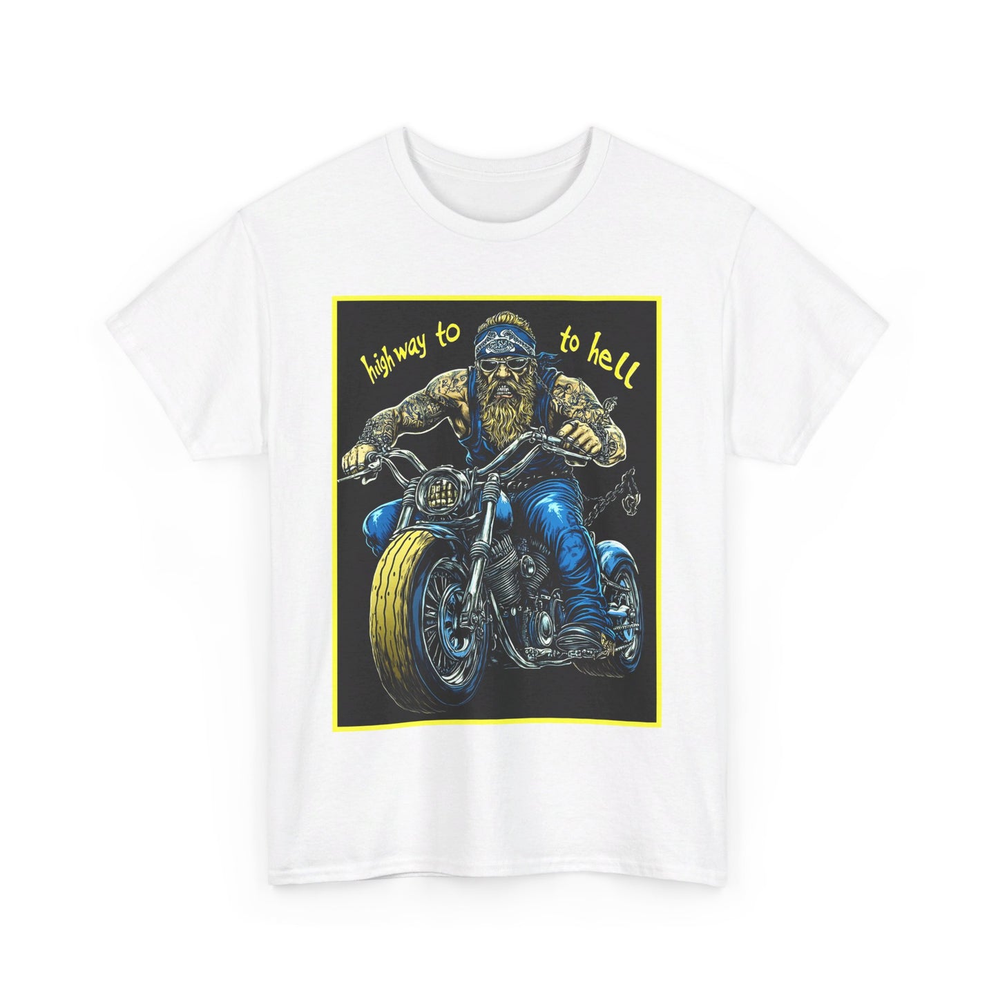 highway to hell Unisex Heavy Cotton Tee