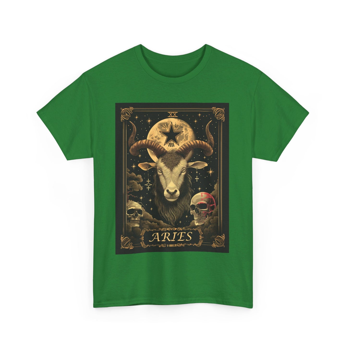 Fitzboyzprintz - Aries Tarot Card Unisex Heavy Cotton Graphic Tee