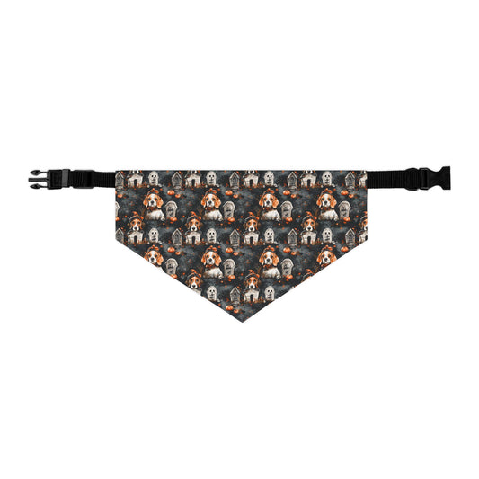 Happy Howl-O-Ween Beagle Pattern Pet Bandana Collar