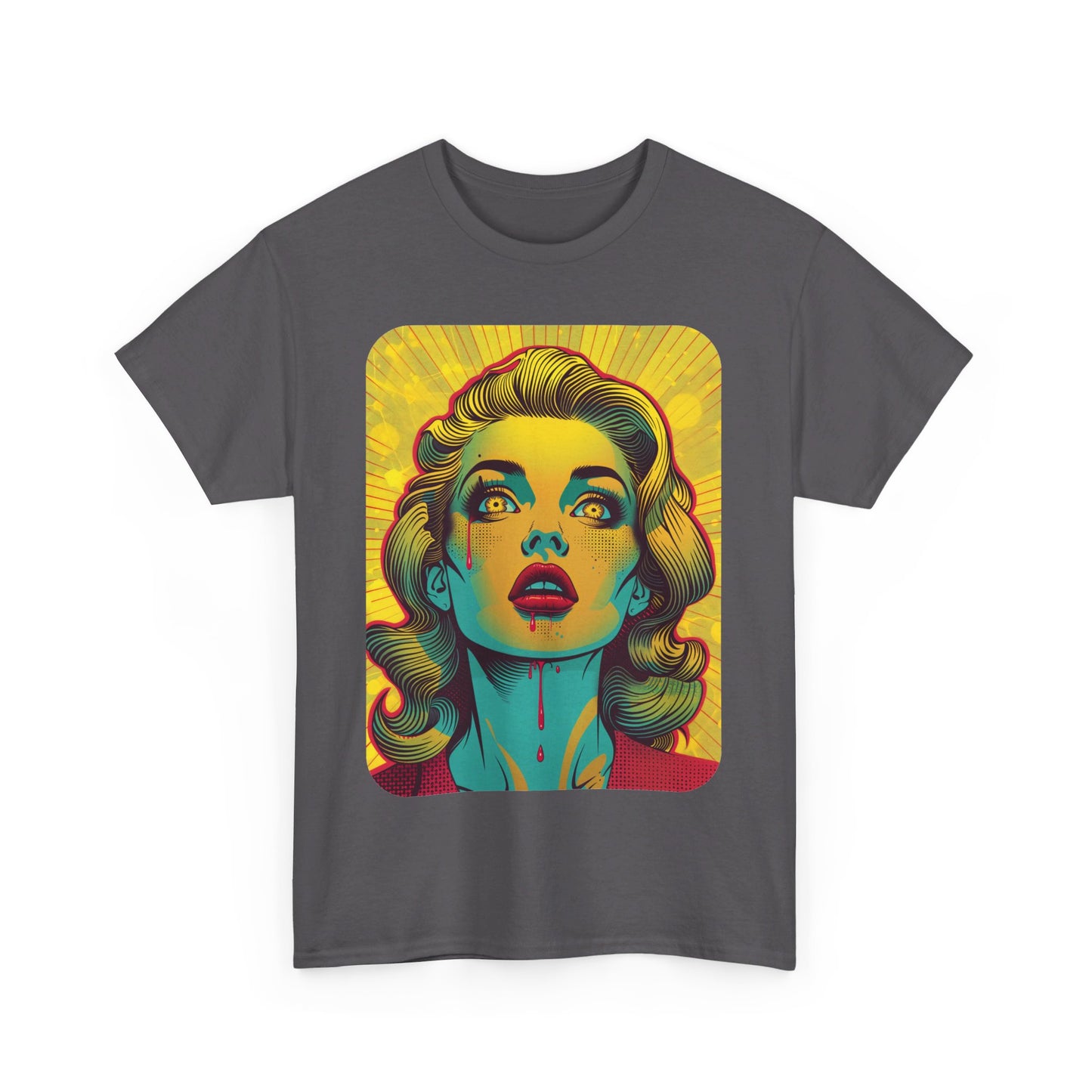 FitzBoyzPrintz Pop Art Panache Unisex Heavy Cotton Fabric Graphic Tee Shirt