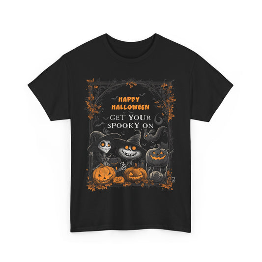 Fitzboyzprintz Halloween Get Your Spooky On Unisex Heavy Cotton Tee