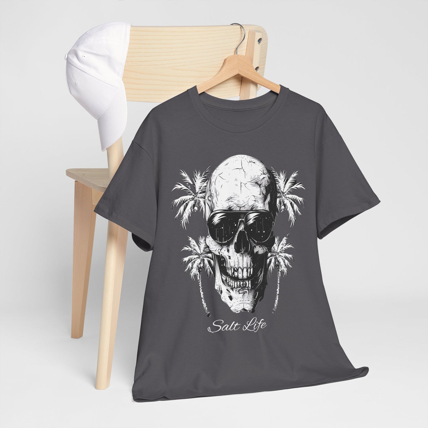 Salt Life Skull Beach Vibes Unisex Heavy Cotton Tee