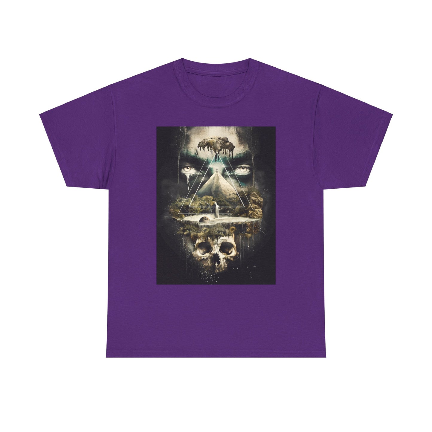 Fitzboyzprintz Eye Of The Illuminati Unisex Fashion Heavy Cotton Fabric Tee Shirt