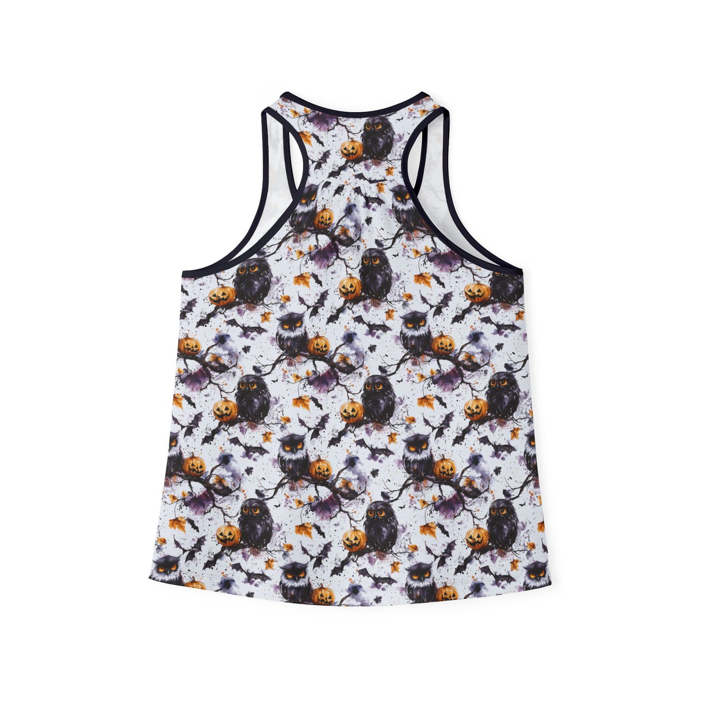 Halloween Owl Pattern Women's Tank Top