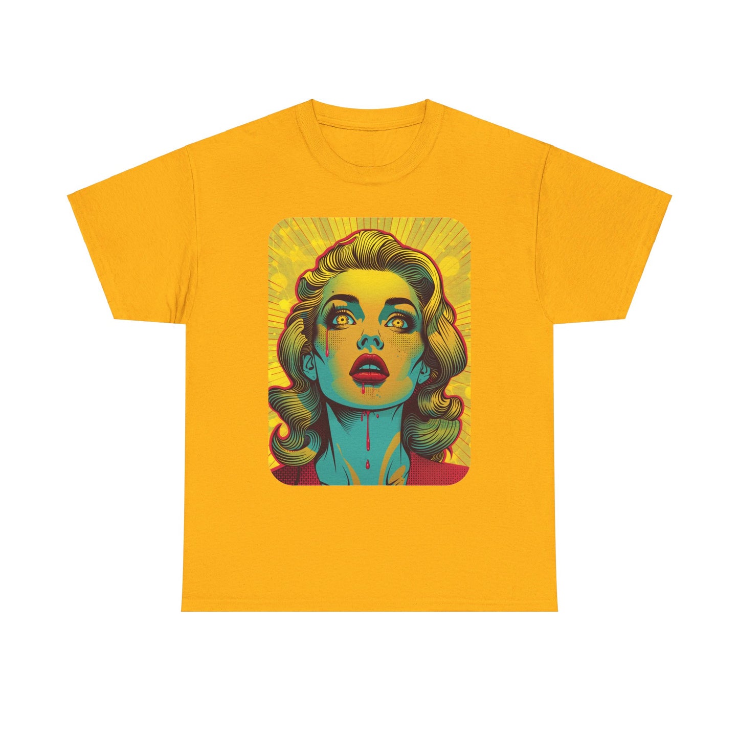FitzBoyzPrintz Pop Art Panache Unisex Heavy Cotton Fabric Graphic Tee Shirt