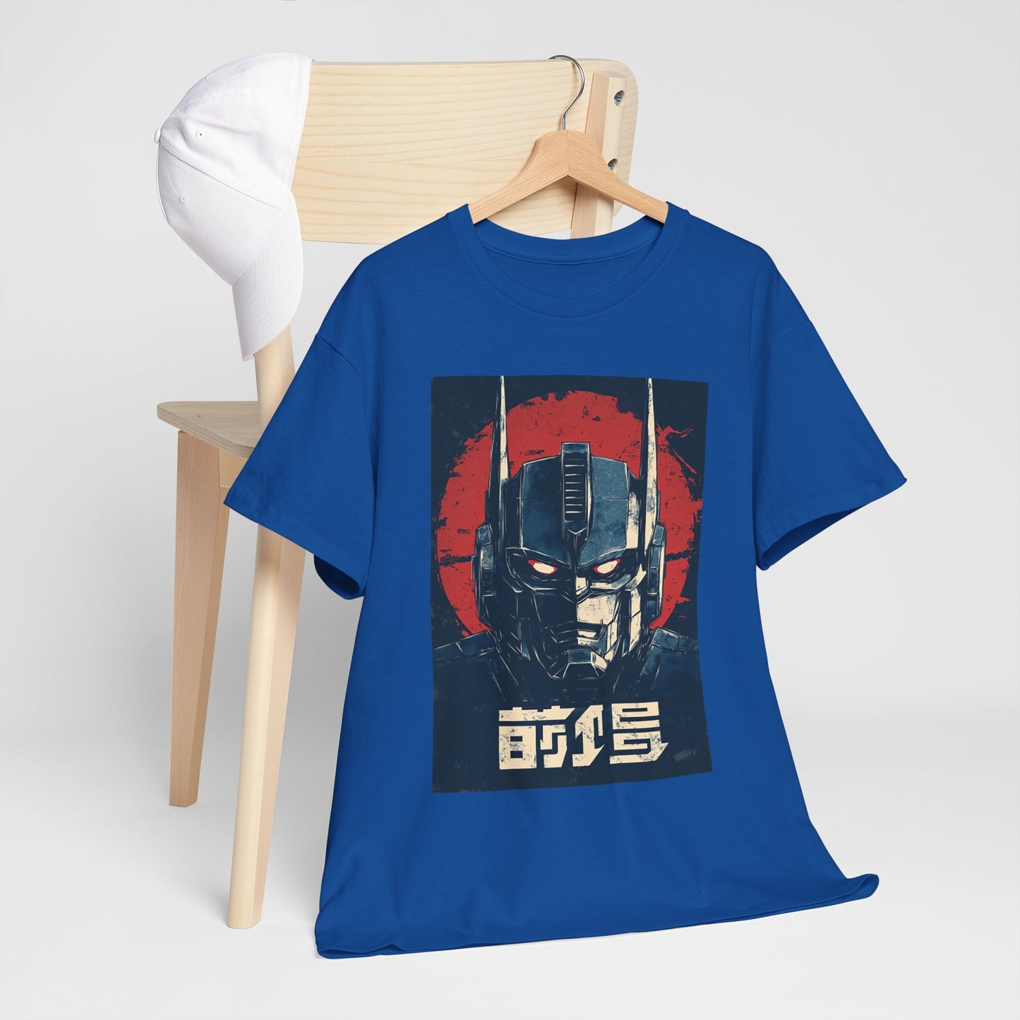 Vintage Style Robot Helmet Unisex Heavy Cotton Tee