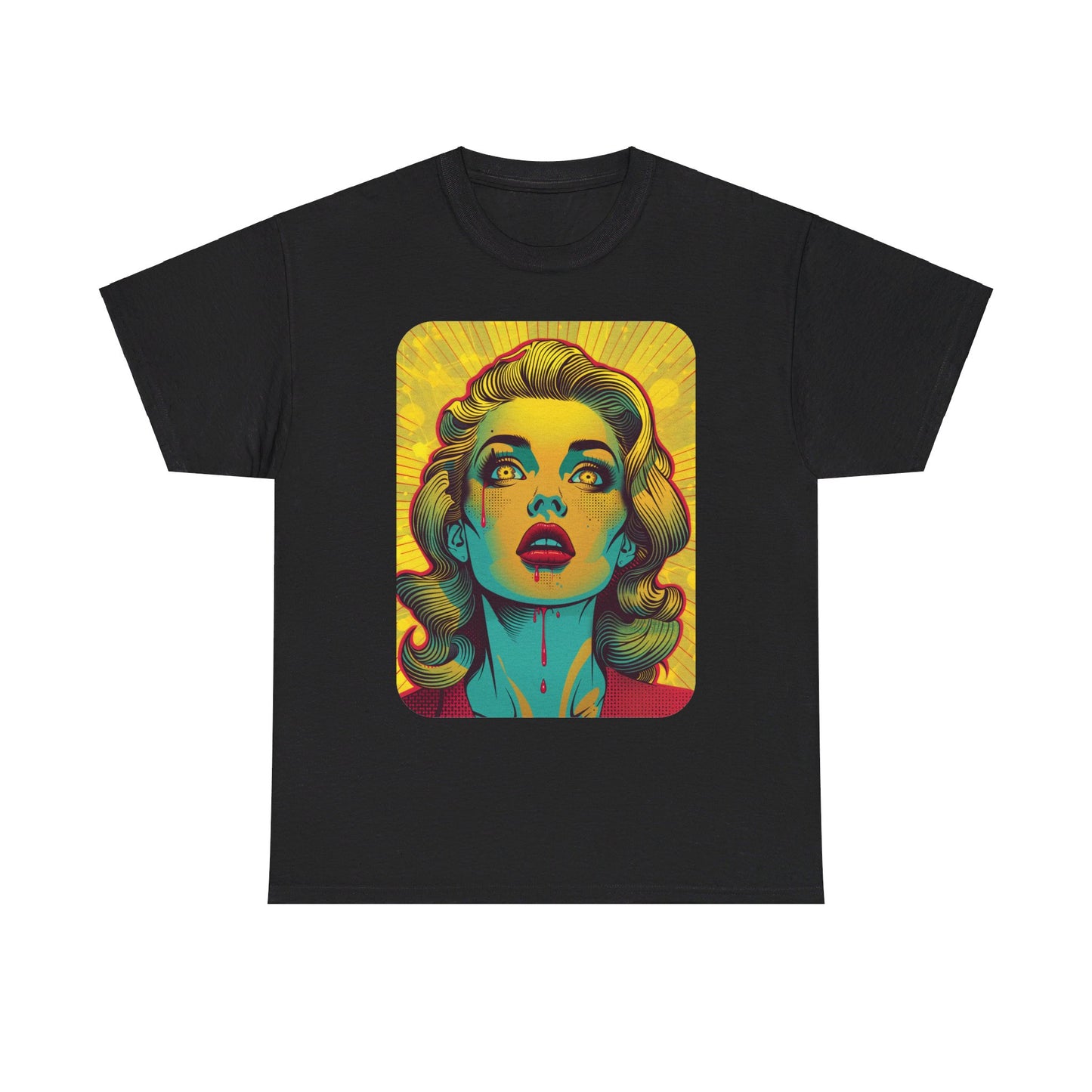 FitzBoyzPrintz Pop Art Panache Unisex Heavy Cotton Fabric Graphic Tee Shirt
