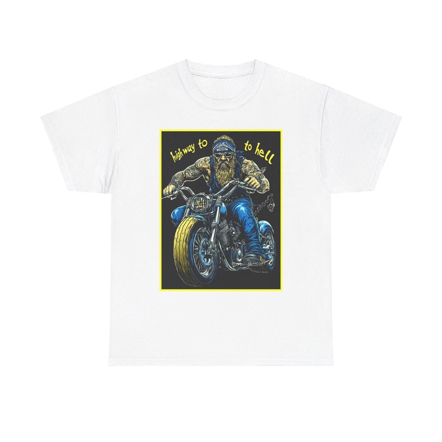 highway to hell Unisex Heavy Cotton Tee