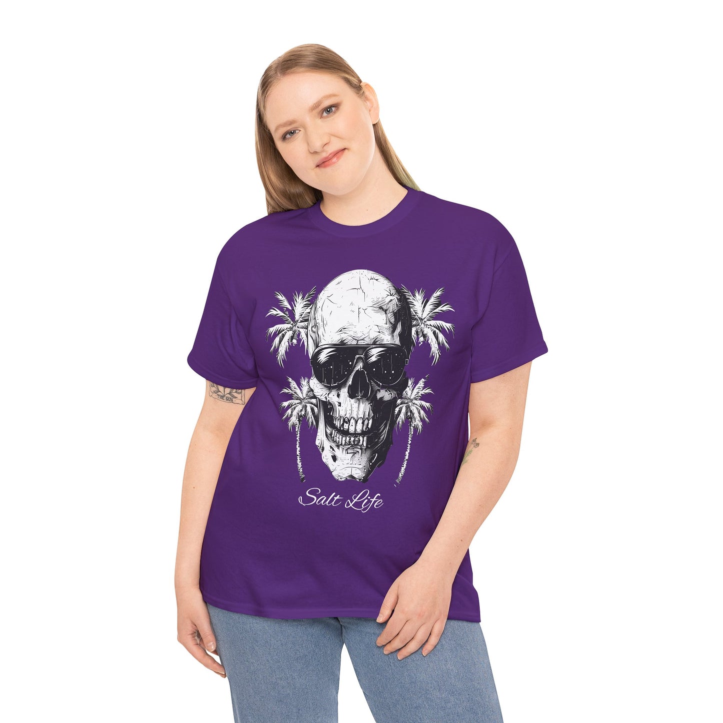 Salt Life Skull Beach Vibes Unisex Heavy Cotton Tee