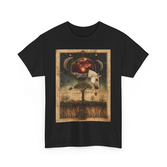 Fitzboyzprintz "Unicorn Tarot" Unisex Heavy Cotton Graphic Tee