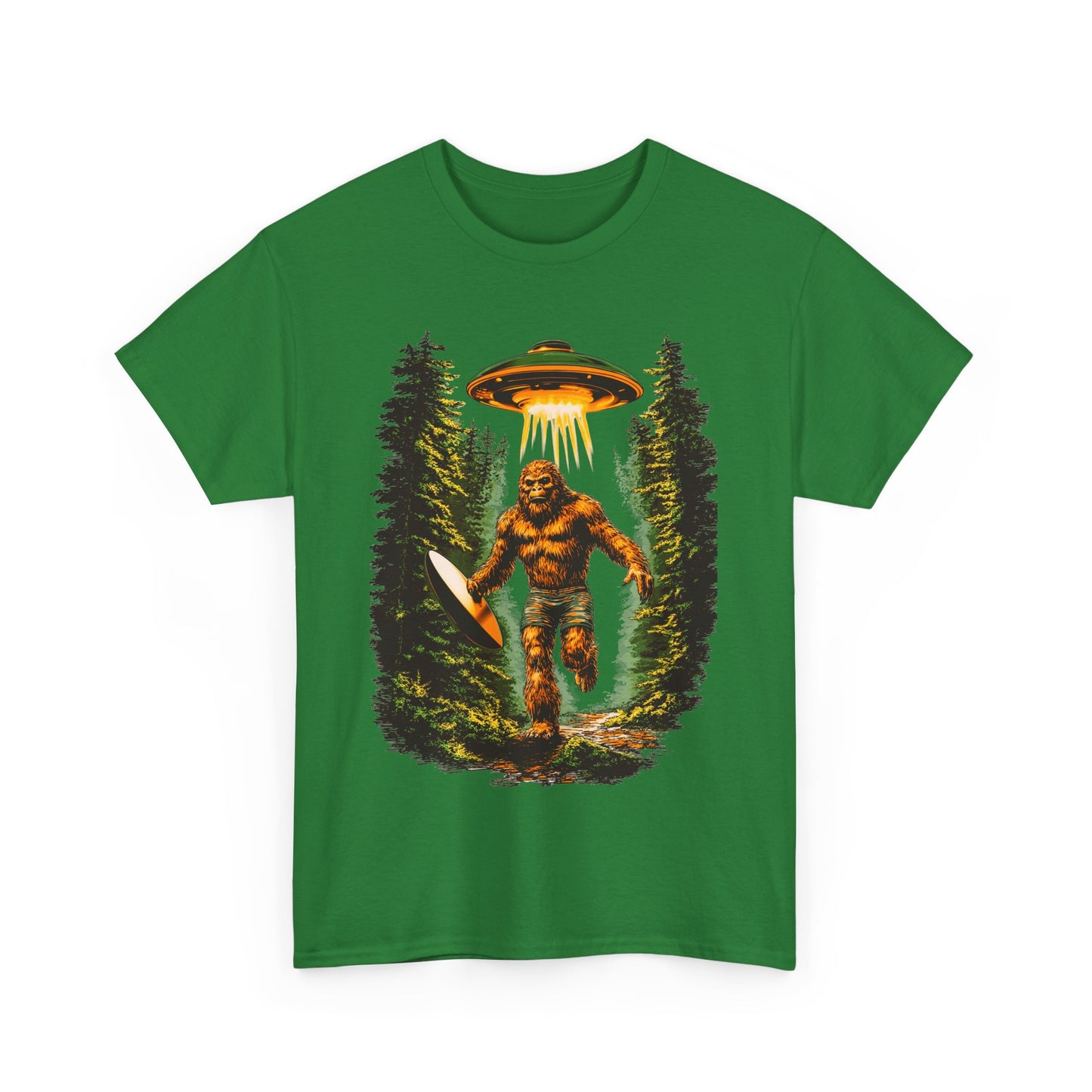 Sasquatch Abduction Unisex Heavy Cotton Tee