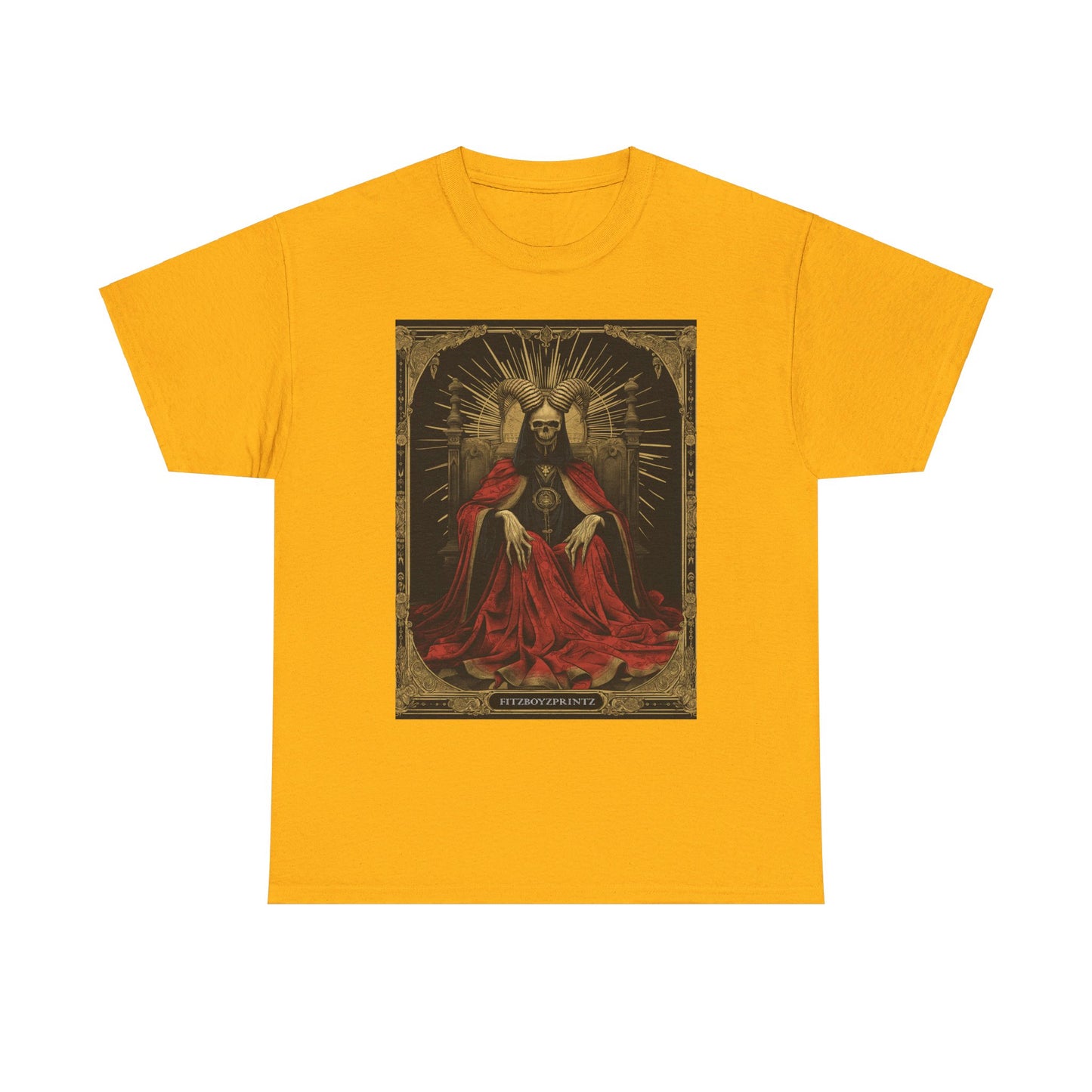 Fitzboyzprintz Death Tarot Card Unisex Heavy Cotton Tee