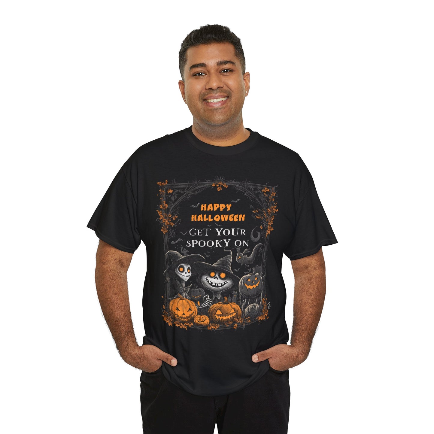 Fitzboyzprintz Halloween Get Your Spooky On Unisex Heavy Cotton Tee