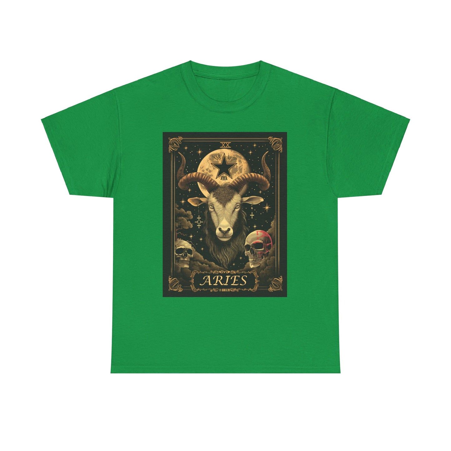 Fitzboyzprintz - Aries Tarot Card Unisex Heavy Cotton Graphic Tee