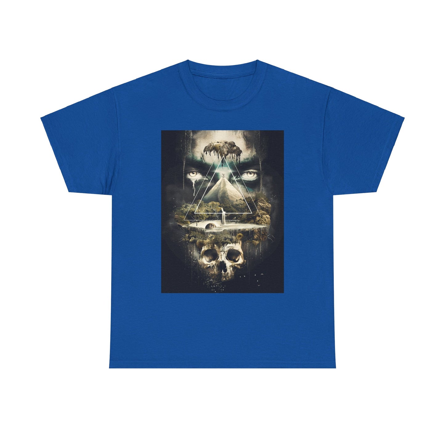 Fitzboyzprintz Eye Of The Illuminati Unisex Fashion Heavy Cotton Fabric Tee Shirt