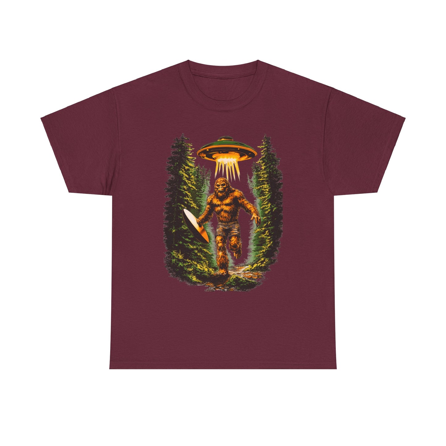 Sasquatch Abduction Unisex Heavy Cotton Tee