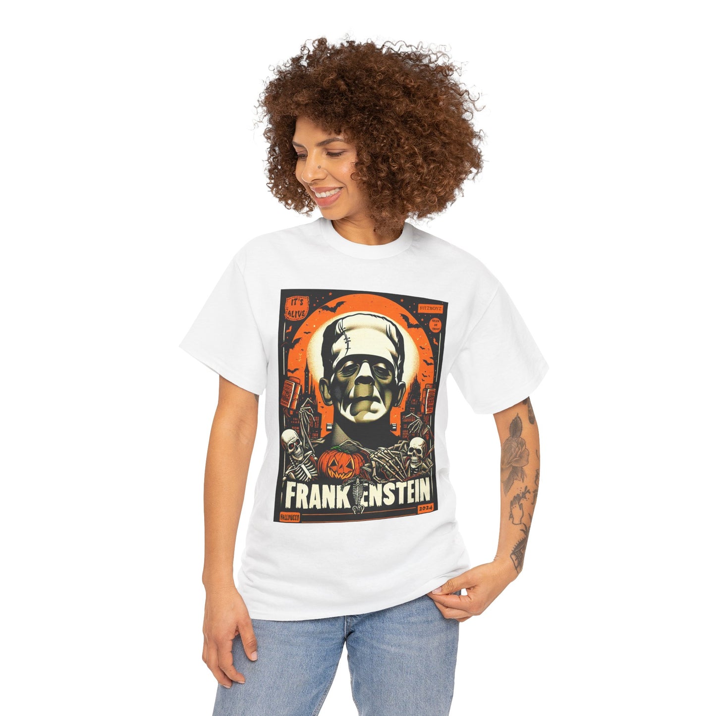 Fitzboyz 2024 halloween Exclusive Print Unisex Heavy Cotton Tee