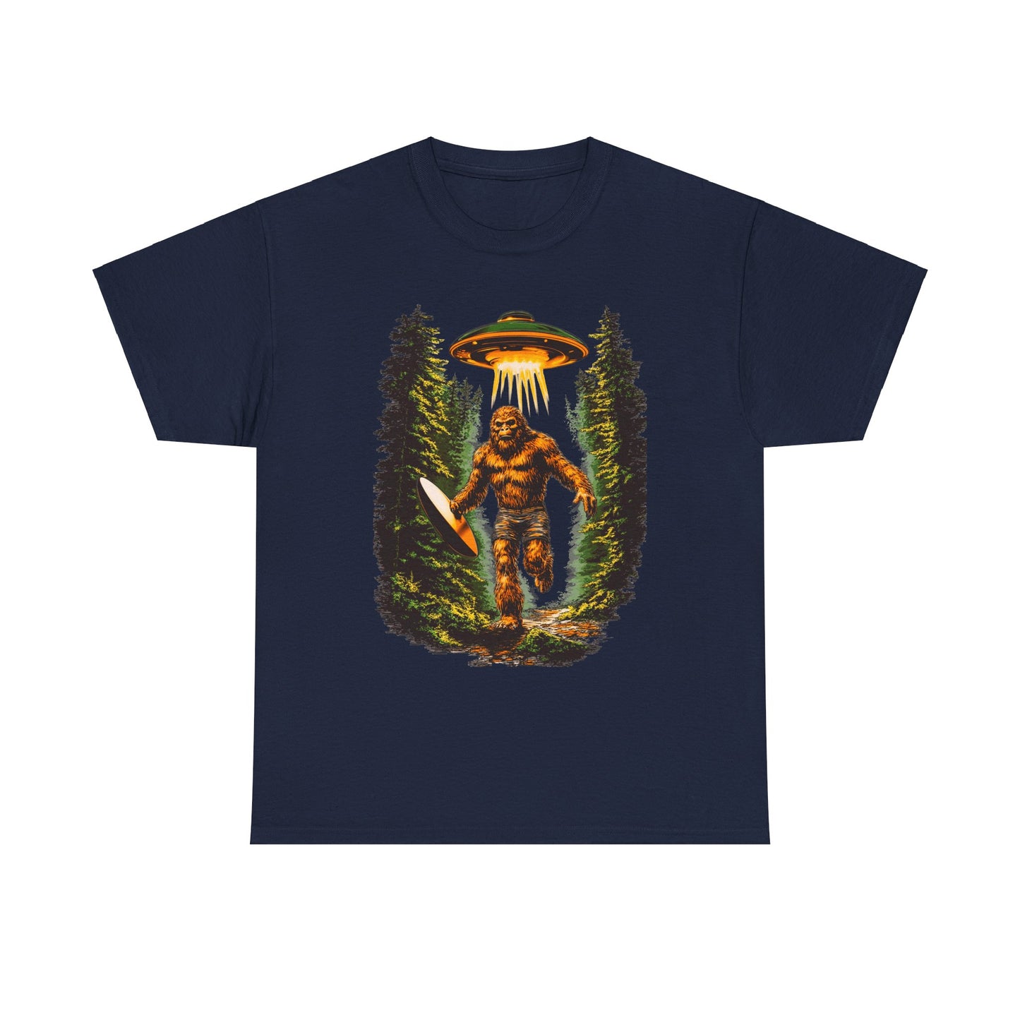 Sasquatch Abduction Unisex Heavy Cotton Tee