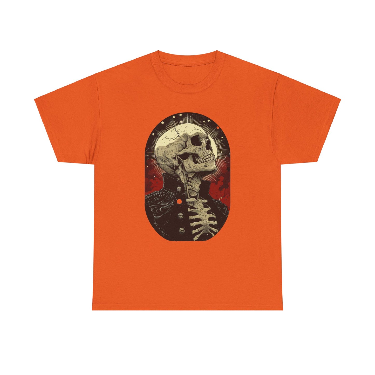 Fitzboyzprintz Skeleton Moon Unisex Heavy Cotton Tee