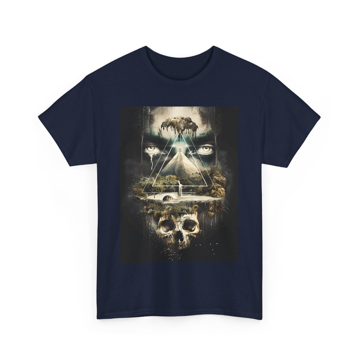 Fitzboyzprintz Eye Of The Illuminati Unisex Fashion Heavy Cotton Fabric Tee Shirt
