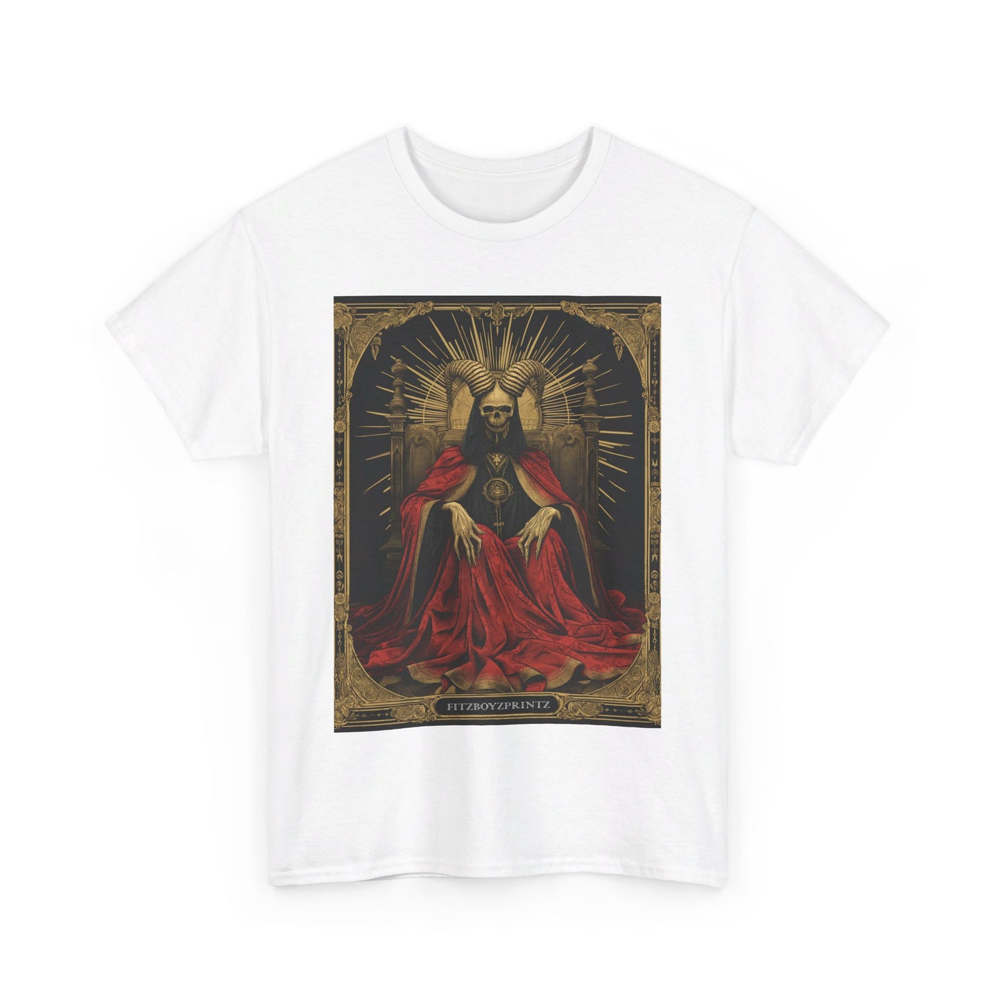 Fitzboyzprintz Death Tarot Card Unisex Heavy Cotton Tee