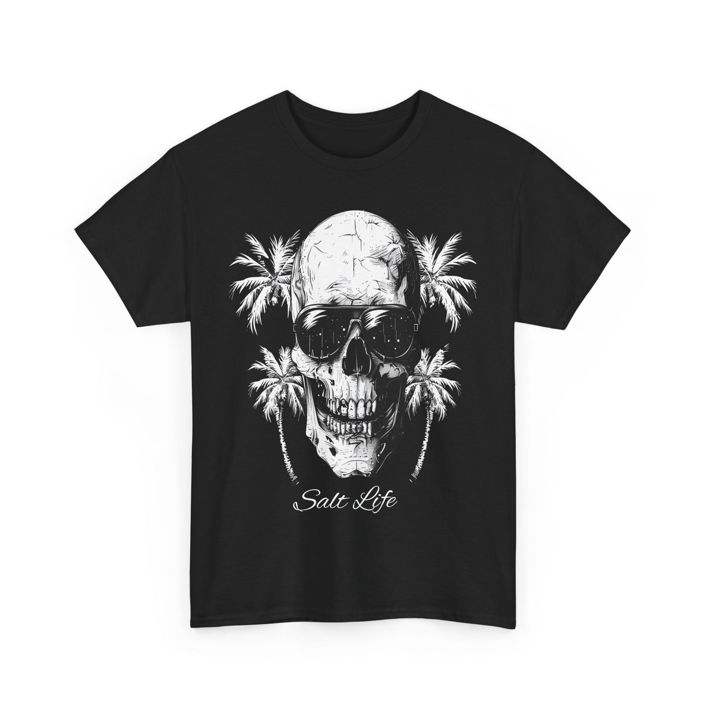 Salt Life Skull Beach Vibes Unisex Heavy Cotton Tee