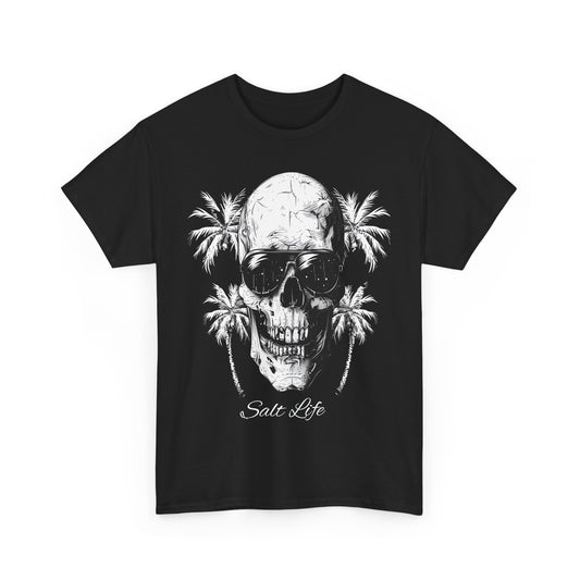 Salt Life Skull Beach Vibes Unisex Heavy Cotton Tee