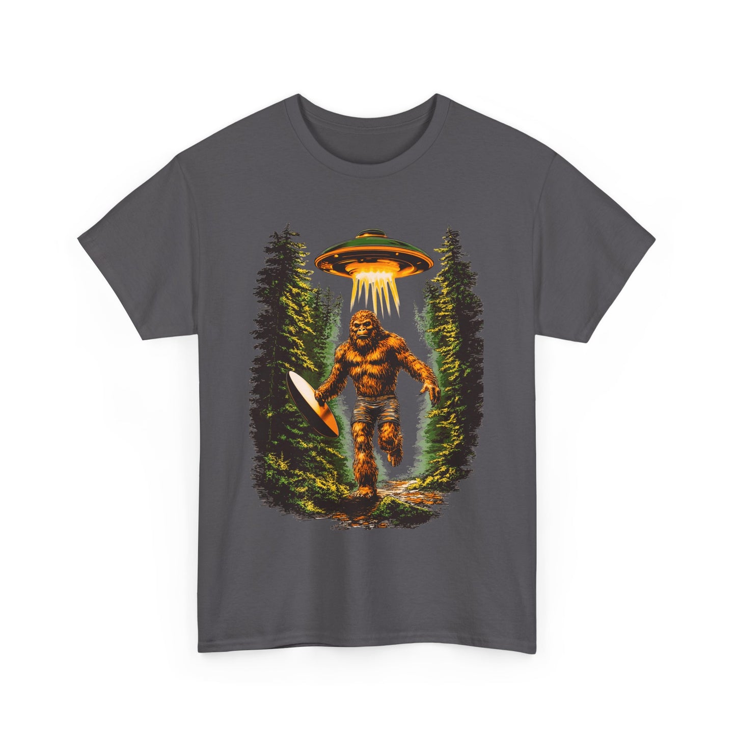 Sasquatch Abduction Unisex Heavy Cotton Tee