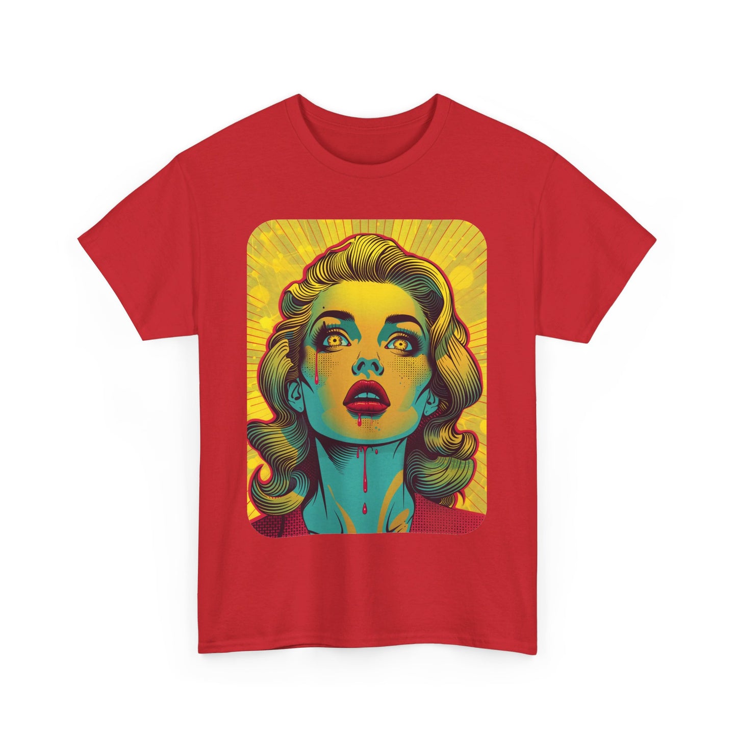 FitzBoyzPrintz Pop Art Panache Unisex Heavy Cotton Fabric Graphic Tee Shirt