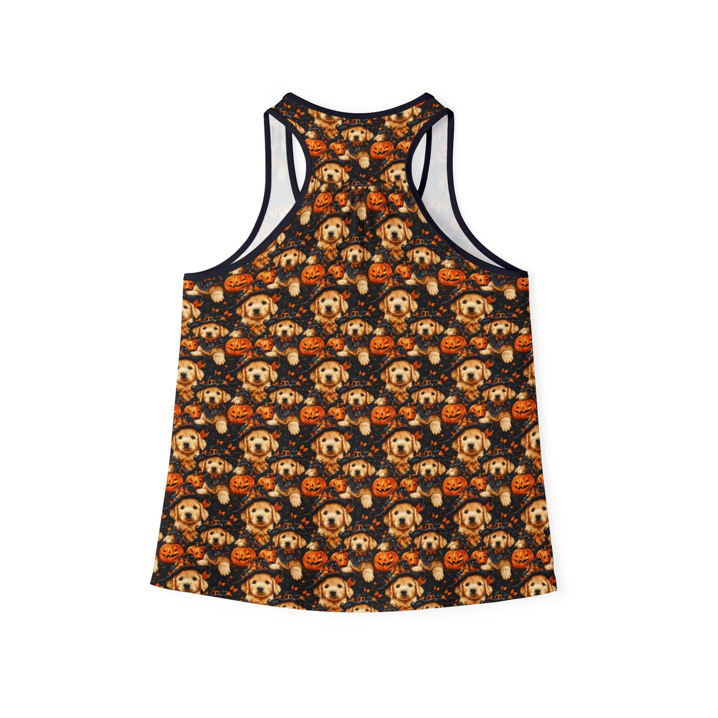 Happy Howl-O-Ween Golden Retriever Women's Tank Top