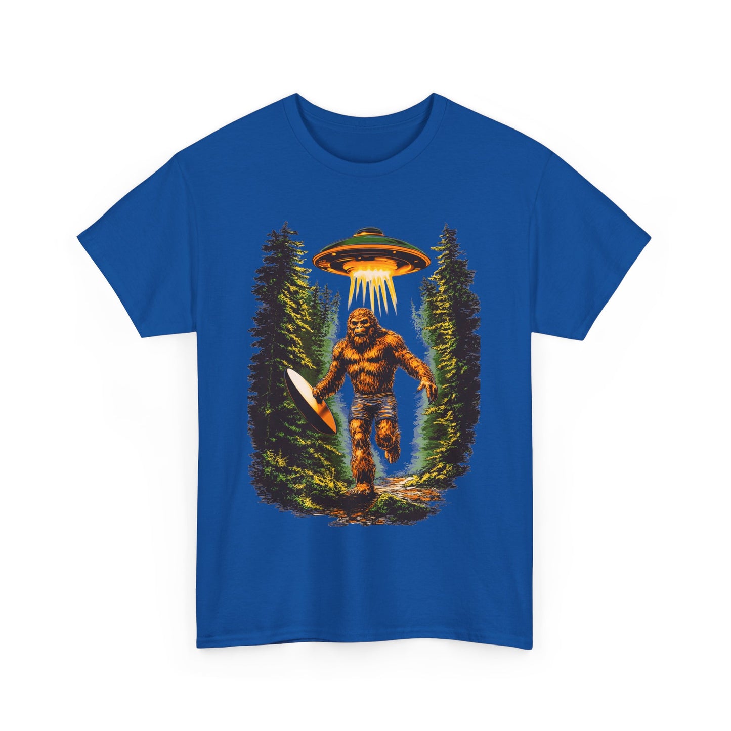 Sasquatch Abduction Unisex Heavy Cotton Tee