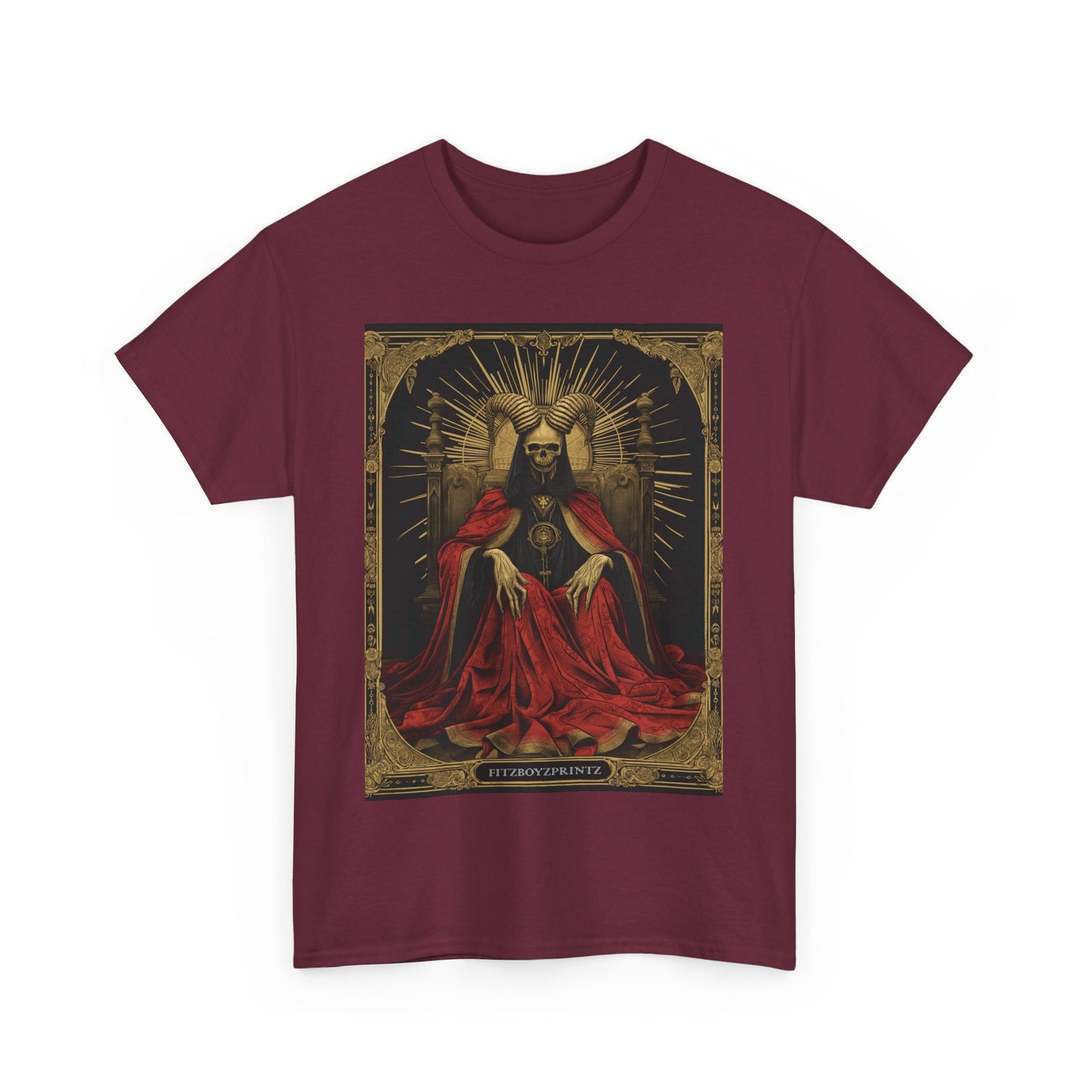 Fitzboyzprintz Death Tarot Card Unisex Heavy Cotton Tee