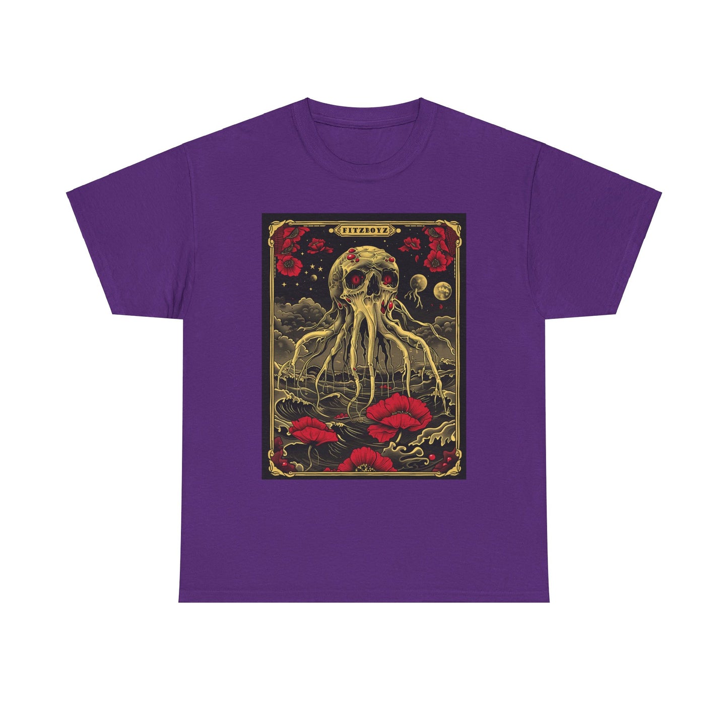 Fitzboyzprintz - Fitzboyz Octoskeleton Tarot Unisex Heavy Cotton Tee