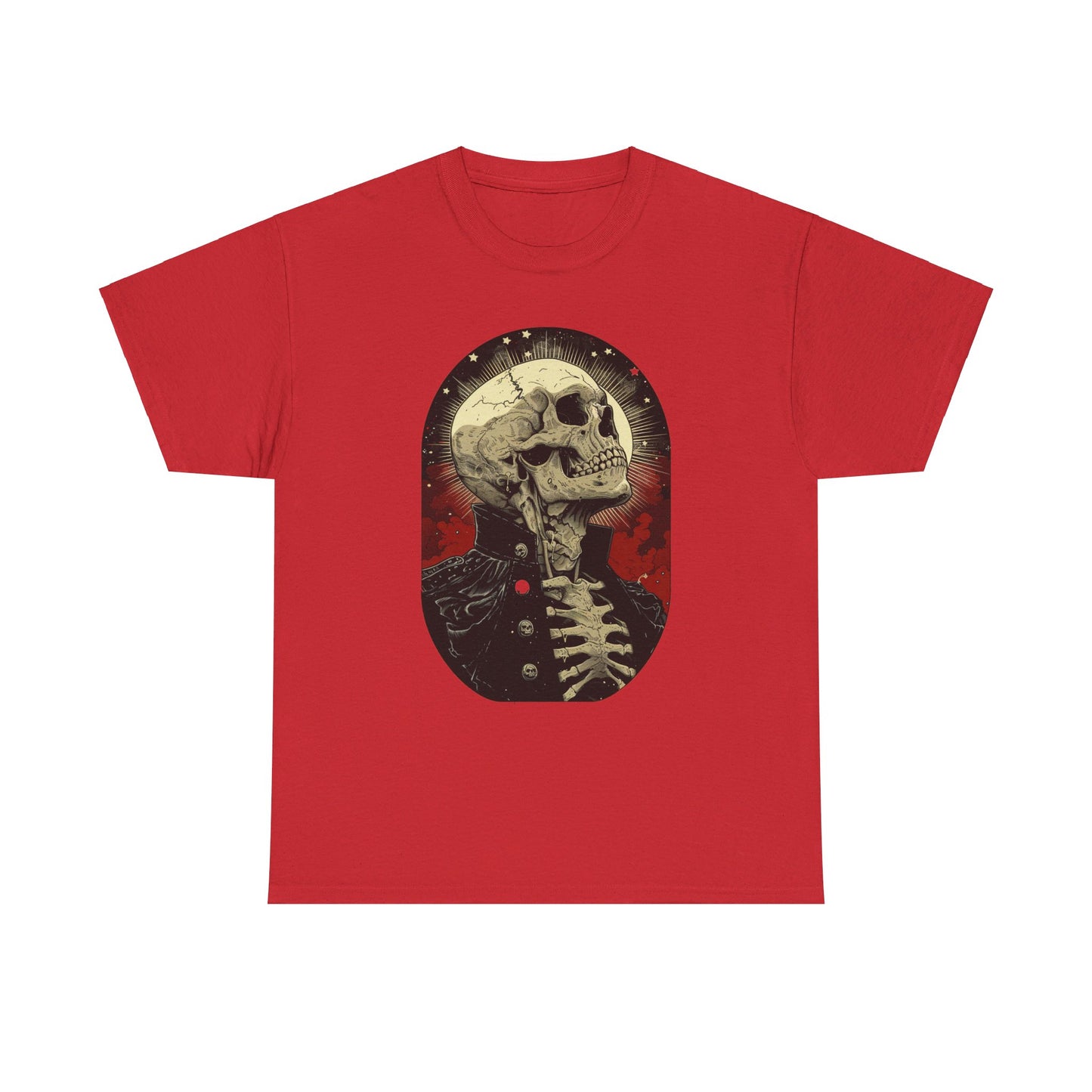 Fitzboyzprintz Skeleton Moon Unisex Heavy Cotton Tee