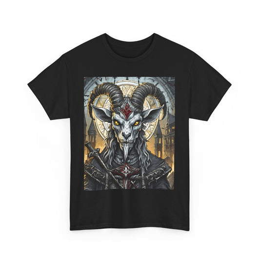 FitzBoyzPrintz Baphomet Rises Basic Unisex Fashion Graphic Tee Shirt