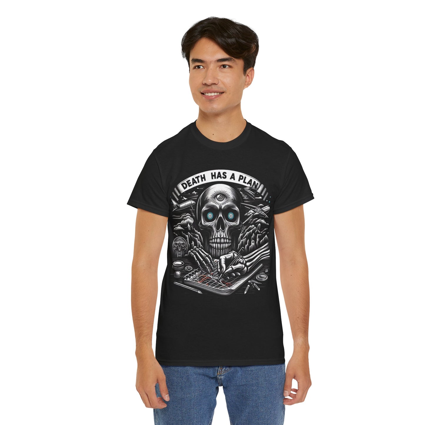 Death Has A Plan Unisex Heavy Cotton Tee