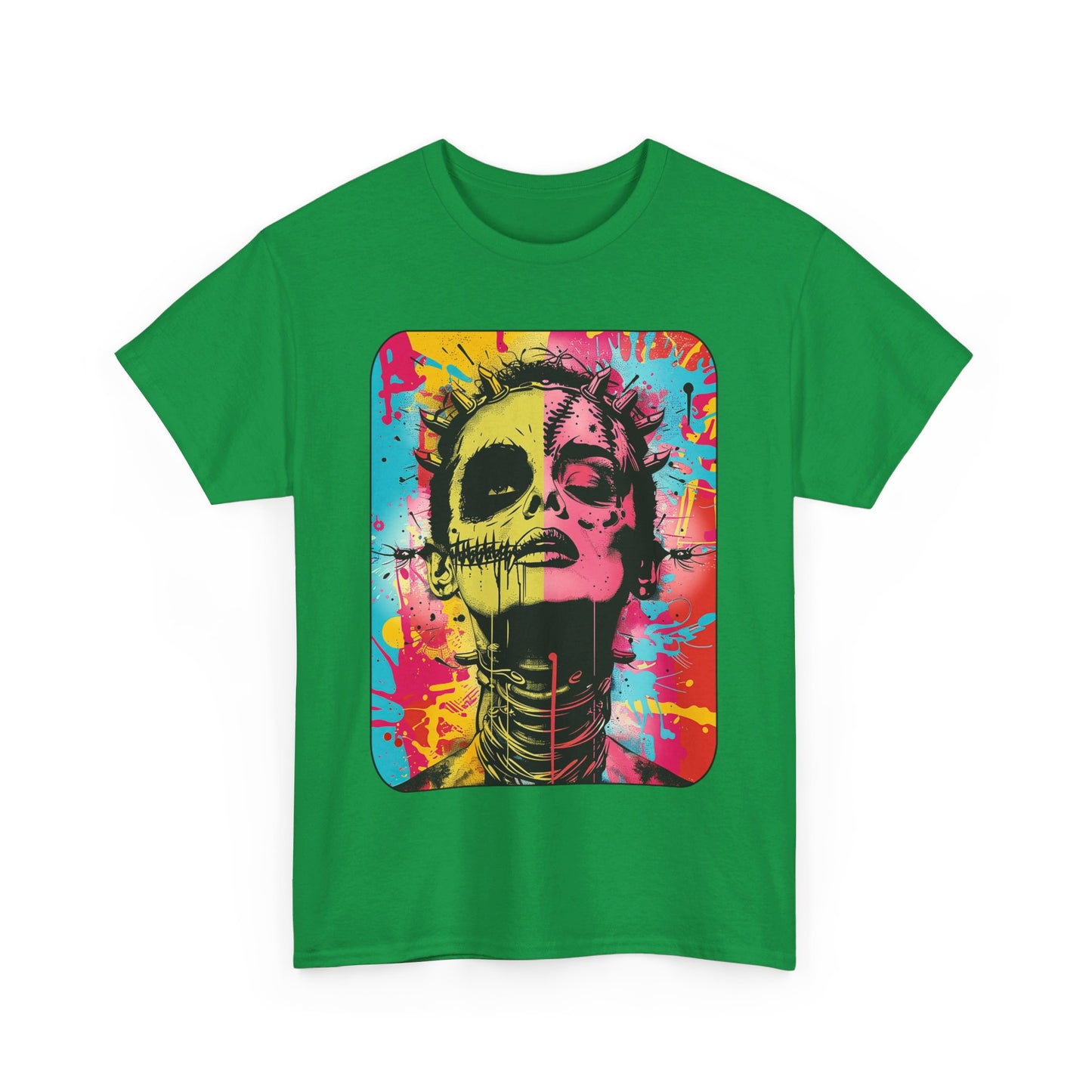 Fitzboyzprintz Bride of Frankenstein Pop Art Unisex Heavy Cotton Tee