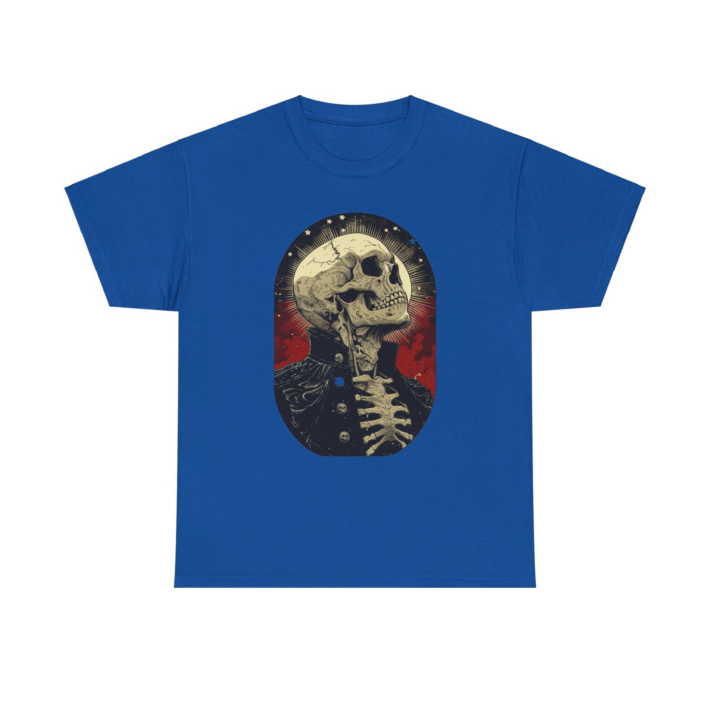 Fitzboyzprintz Skeleton Moon Unisex Heavy Cotton Tee