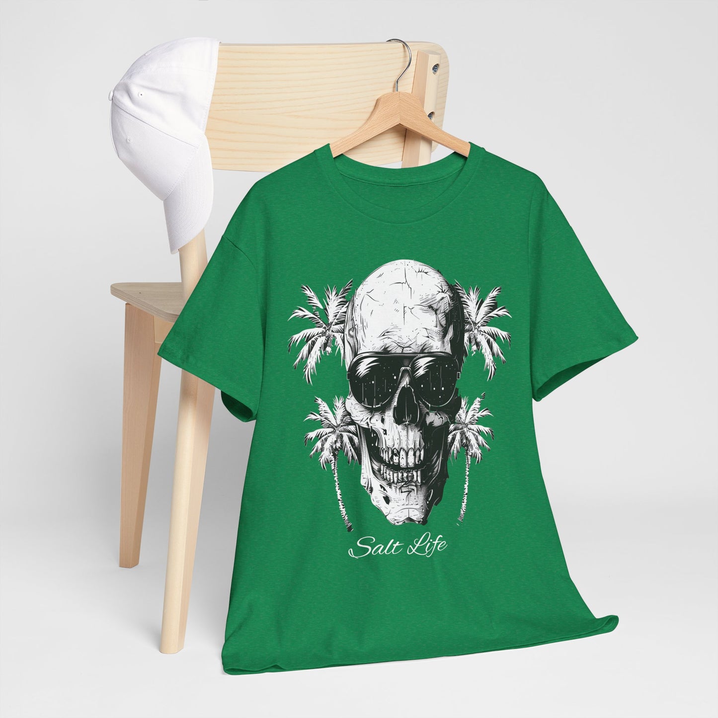 Salt Life Skull Beach Vibes Unisex Heavy Cotton Tee