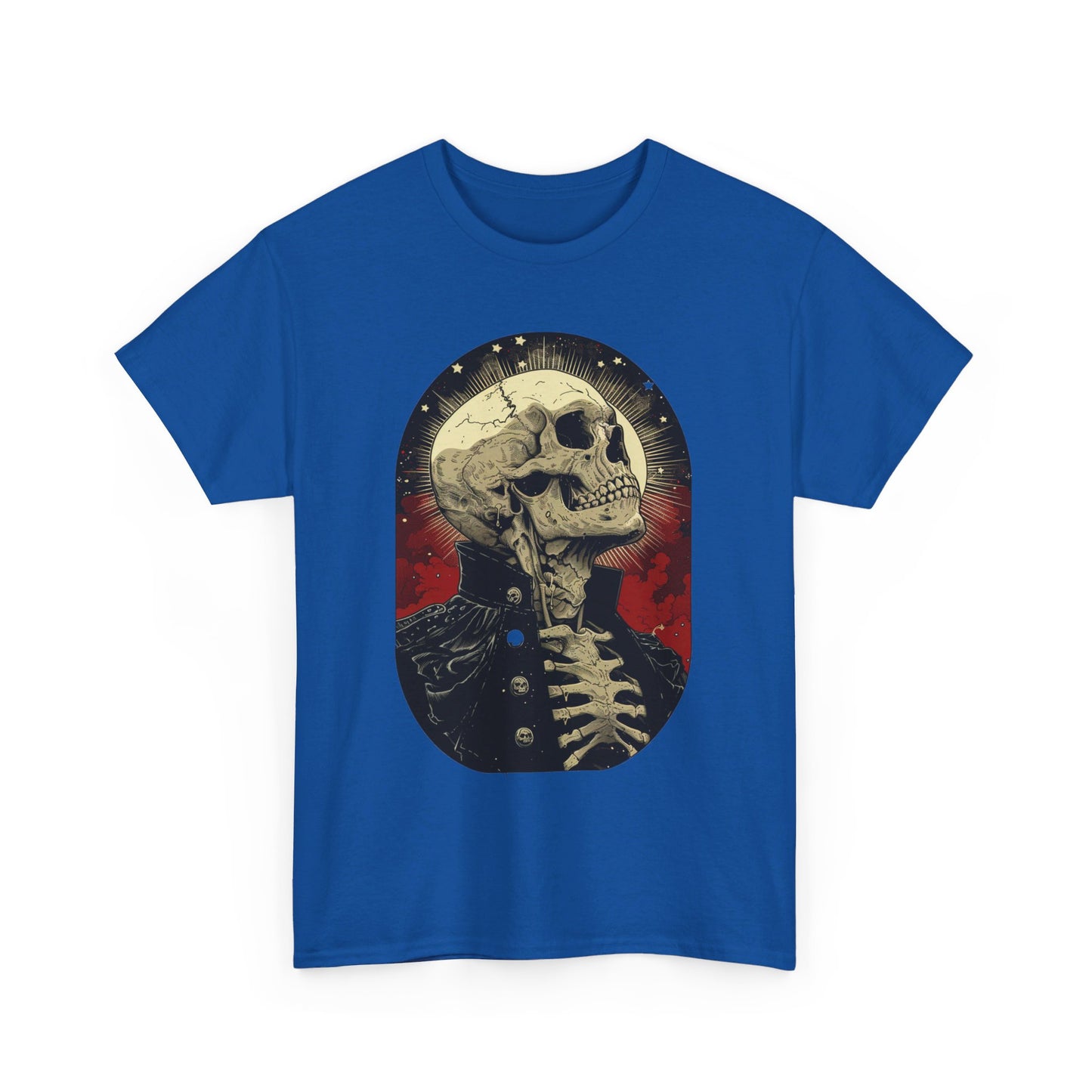 Fitzboyzprintz Skeleton Moon Unisex Heavy Cotton Tee