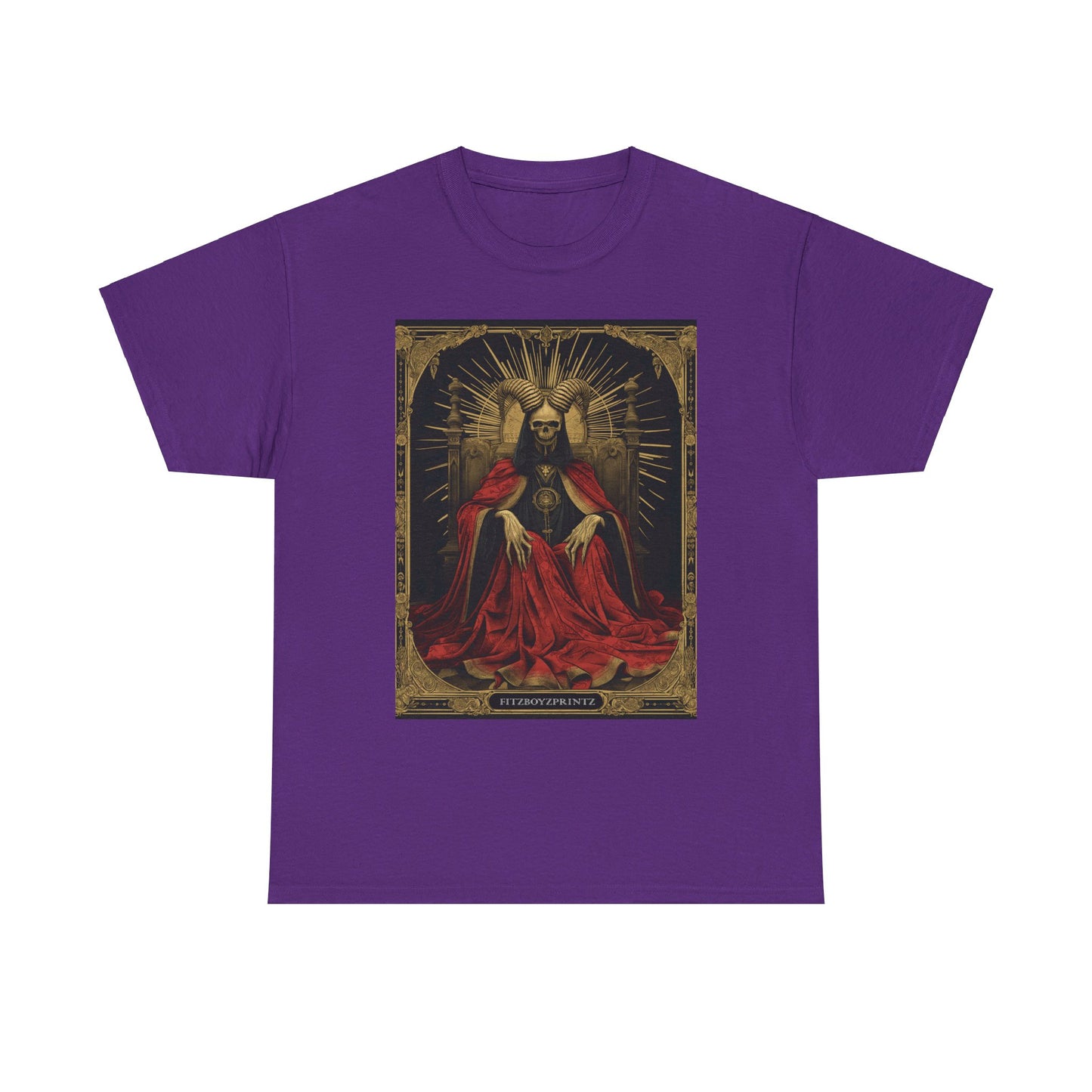 Fitzboyzprintz Death Tarot Card Unisex Heavy Cotton Tee