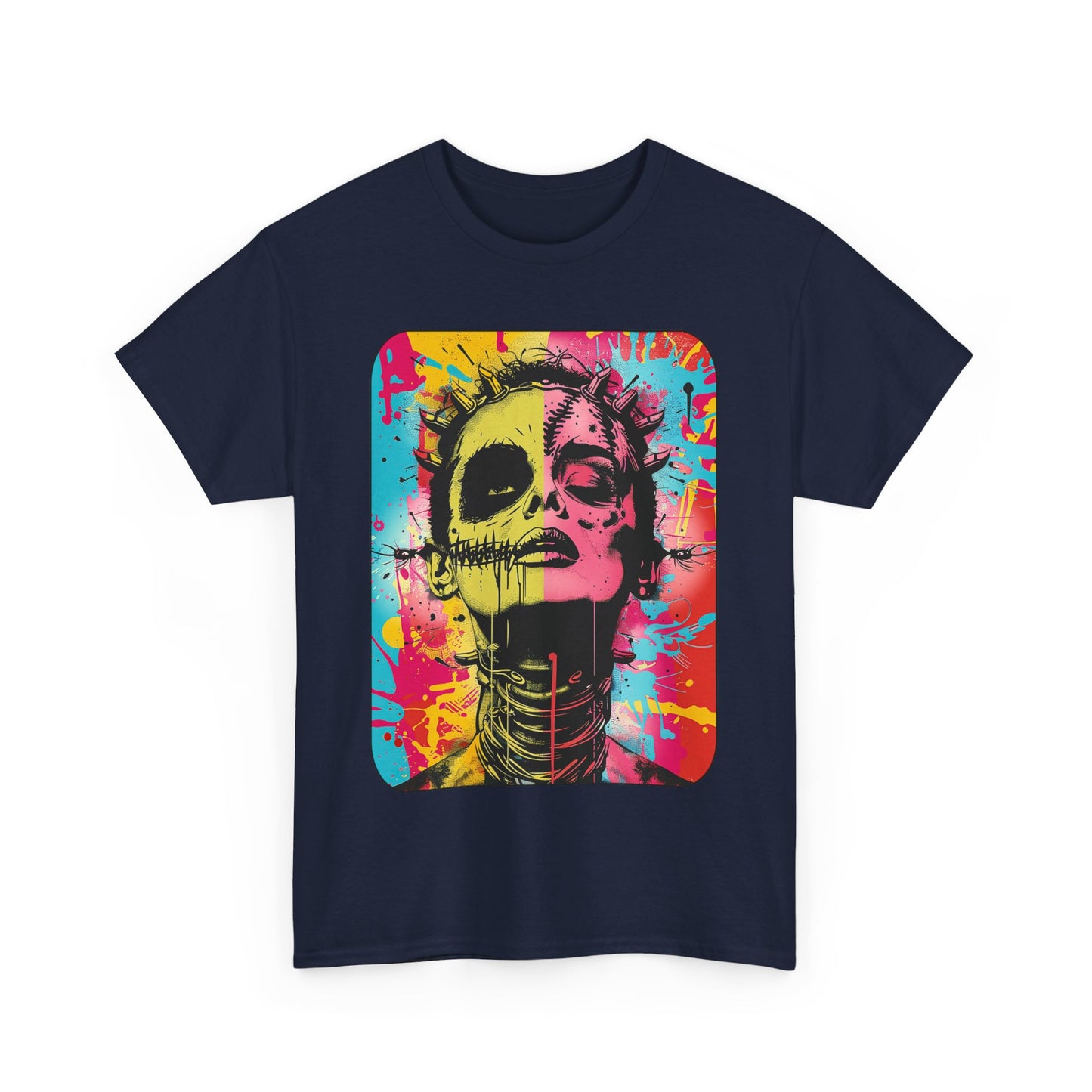 Fitzboyzprintz Bride of Frankenstein Pop Art Unisex Heavy Cotton Tee